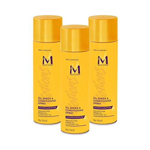 Motions Oil Sheen Conditioning Spray Nourish Restore With Shea Butter Argan Oil Coconut Oil 6 Ounce 1125 Ounce 3 Pack Motions Oil Sheen Conditioning Spray Nourish Restore With Shea Butter Argan Oil Coconut Oil 6 Ounce 1125 Ounce 3 Pack