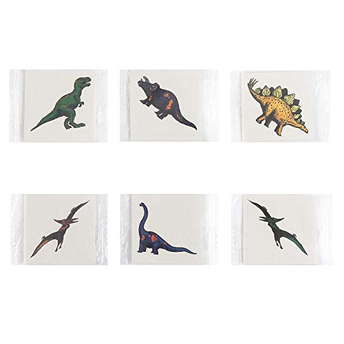 Fun Central 72 Pieces  Cool Dinosaur Tattoos in Bulk for Kids and Adults  Assorted Designs