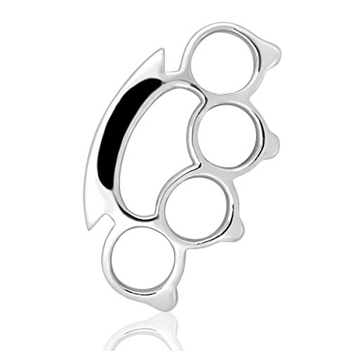 WithLoveSilver Sterling Silver 925 Charm Fight Knuckle Duster Pendant