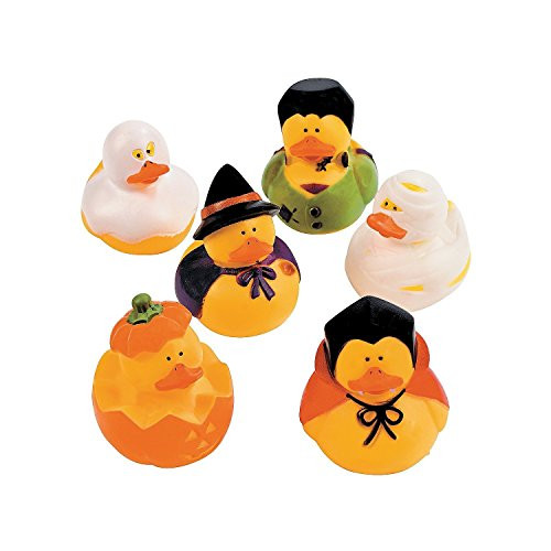 Fun Express Halloween Vinyl Rubber Duckies  2Pack 24 Count  Great for Themed Party Favors and Decorations