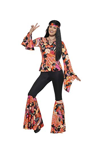 Smiffys Women Willow the Hippie CostumeMulticolourXXL  US Size 2224