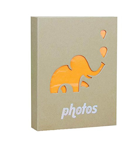 WEI LONG Photo Album Hold 200 Pockets 35x5 Photos Elephant