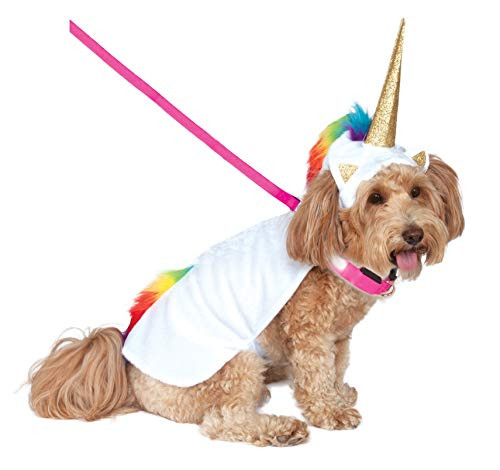 Rubies Unicorn Cape with Hood and LightUp Collar Pet Costume Small