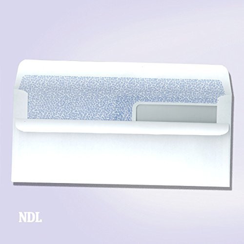ReadySeal Double Window Security Tinted Check Envelopes Compatible for QuickBooks Checks ETC 50 Per Pack