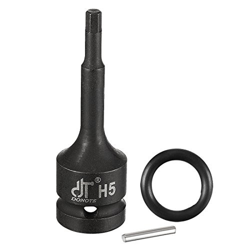 uxcell 12Inch Drive x H5 Impact Hex Bit Socket Metric 3 Length CrMo