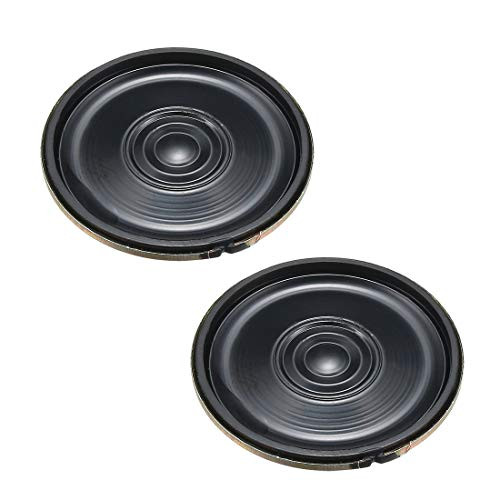 uxcell 8 Ohm 05 Watts Metal Shell Round Internal Magnet Speaker Loudspeaker 2pcs