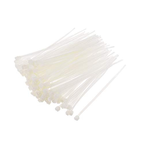 uxcell 350pcs Cable Zip Ties 6 Inch x 014 Inch SelfLock Nylon Tie Wraps White