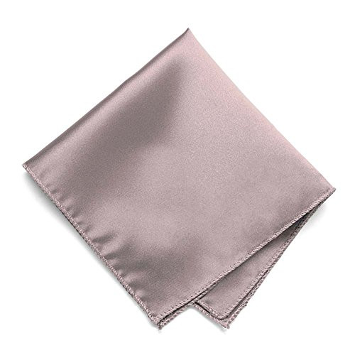 TieMart Quartz Solid Color Pocket Square