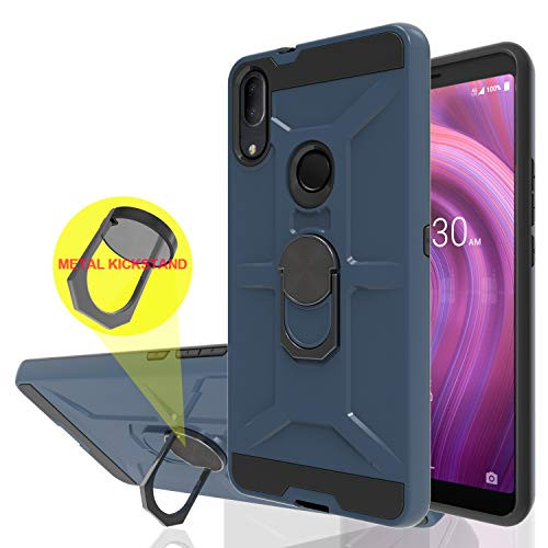 WtiawAlcatel 3V 2019 CaseAlcatel 3V 2019 5032W CaseAlcatel 5032W Case360 Degree Rotation Metal Ring Grip Phone Ring Holder Finger Kickstand Phone Cases for Alcatel 3V 2019KJ Metal Slate