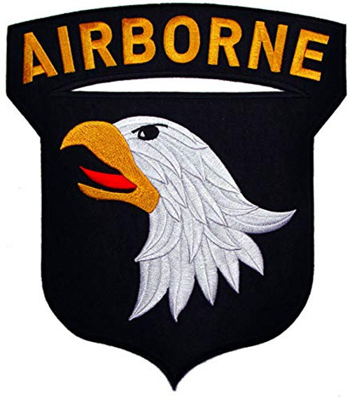 United States Army 101st Airborne Eagle Embroidered 115 ExtraLarge Patch United States Army 101st Airborne Eagle Embroidered 115 ExtraLarge Patch