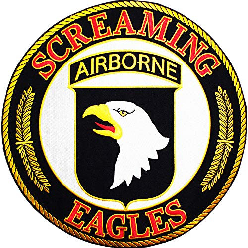 United States Army Screaming Eagles 101st Airborne Embroidered 10 ExtraLarge Patch United States Army Screaming Eagles 101st Airborne Embroidered 10 ExtraLarge Patch