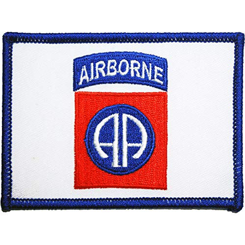 United States Army 82nd Airborne Embroidered Patch Square Full Color with IronOn Adhesive United States Army 82nd Airborne Embroidered Patch Square Full Color with IronOn Adhesive