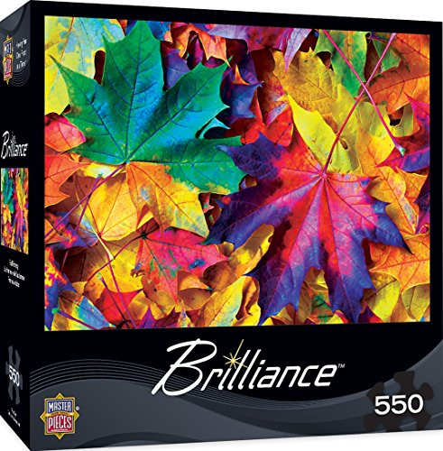MasterPieces Brilliance Fall Frenzy - Fall Leaves 550 Piece Jigsaw Puzzle