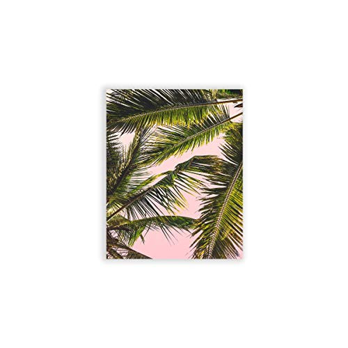 Humble Chic Wall Art Prints  Unframed HD Printed Plants Picture Poster Decorations for Home Decor Living Dining Bedroom Bathroom College Dorm Room  Pink Palms Tropical Tree 8x10 Vertical