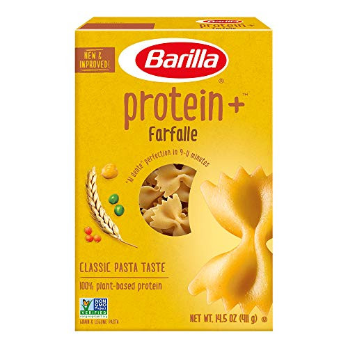 Barilla ProteinPLUS Multigrain Farfalle Pasta Bowtie Pasta 145 Ounce Pack of 8