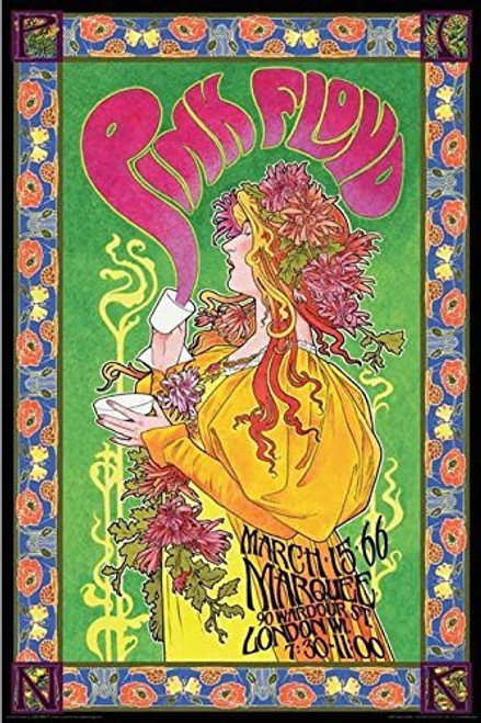 Buyartforless Pink Floyd London March 1966 Marquee Concert by Bob Masse 36x24 Music Art Print Poster Buyartforless Pink Floyd London March 1966 Marquee Concert by Bob Masse 36x24 Music Art Print Poster