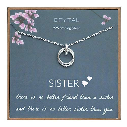 EFYTAL Sister Gift from Sister 925 