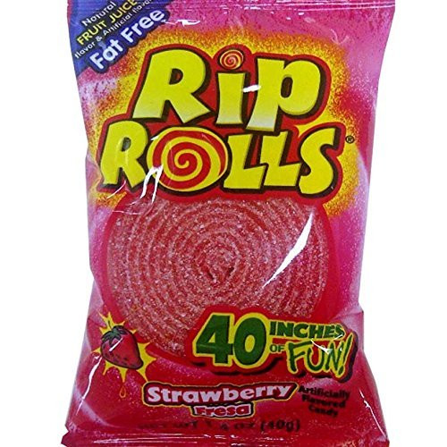 Sour Rip Rolls  Watermelon 24 count display box