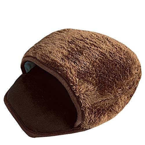 Black Temptation USB Heated Mouse Pad Mouse Hand Warmer with Wristguard Warm Winter Coffee