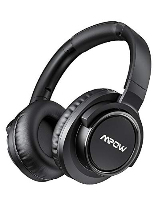 Mpow H18 Active Noise Cancelling Headphones 50 Hours Playtime Bluetooth Headphones with HiFi Deep Bass Over Ear Headphones with CVC 60 Mic Wireless Headphones for Travel Work TV Cell PhonePC