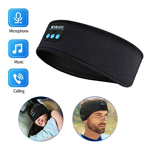 Sleep Headphones Bluetooth Sports Headbands Bluetooth Headband Wireless Headphone  Sleeping Headsets with UltraThin Speakers for Side Sleepers Running Yoga Insomnia Travel