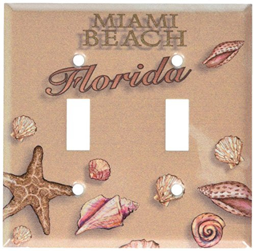 Art Plates - Miami Beach Switch Plate - Double Toggle