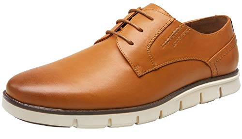 VOSTEY Mens Dress Shoes Brown Casual Dress Shoes for Men Oxford Shoes for Men Casual Oxford Sneakers Brown Dress Shoes for Men 11Young dress641yellow Brown