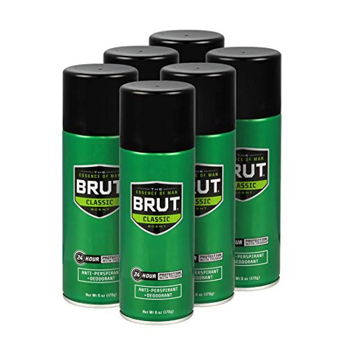BRUT Deodorant Spray Classic 6 oz 6 Pack