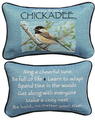MW Advice From A Chickadee Your True Nature Word Pillow 12.5X8.5