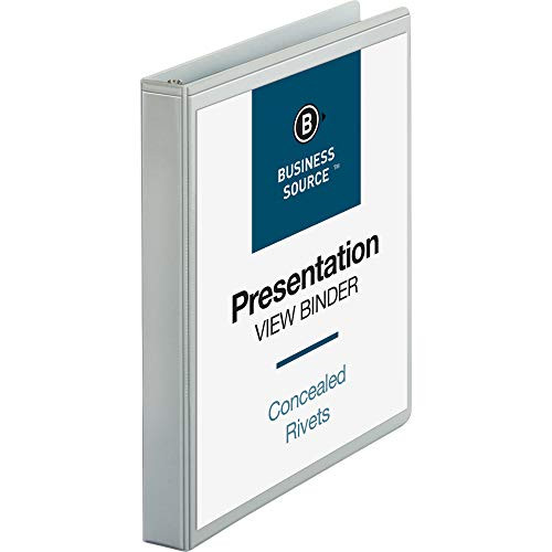 Business Source 1 Standard View Round Ring Binders