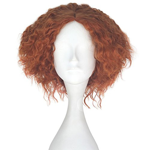 Miss U Hair Synthetic Short Fluffy Curly Hair Men Boy Party Cosplay lolita Wig Halloween AdultAuburn