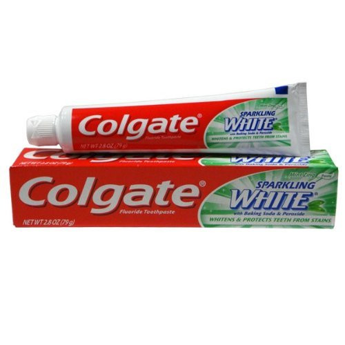 Colgate Sparkling White Mint Zing 28 Oz Travel Size 2 Pack