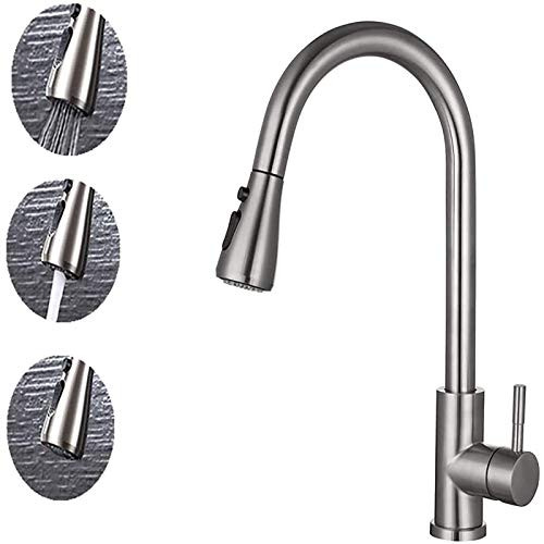 Kitchen Faucet Stainless Steel Kitchen Sink Faucet Sink Faucet PullDown Kitchen Faucets Brushed Nickel Bar Kitchen FaucetKitchen Faucet for Sink Brushed Nickel