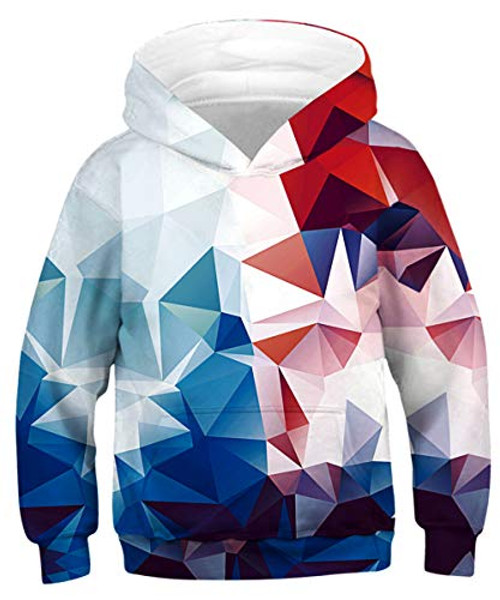 AIDEAONE Boys Girls 3D Colorful Geometric Print Sweatshirts Pullover Kids Hoodies with Pocket AIDEAONE Boys Girls 3D Colorful Geometric Print Sweatshirts Pullover Kids Hoodies with Pocket