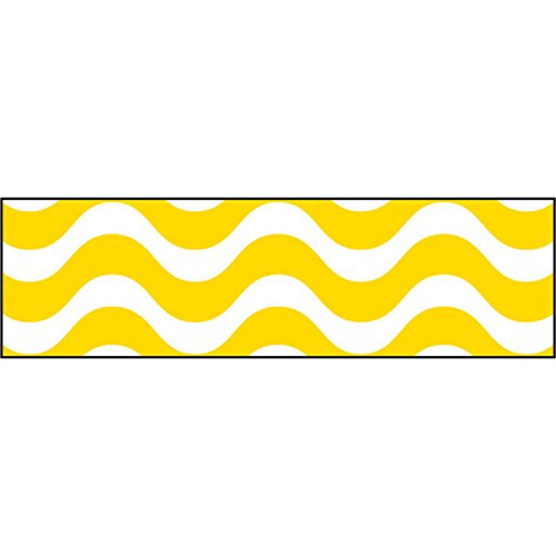Trend Enterprises Inc. Wavy Yellow Bolder Borders, 35.75'