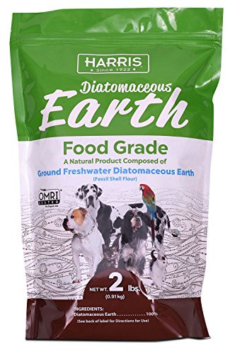 Harris Food Grade Diatomaceous Earth for Pets for Cats Dogs Horses and Pets 2lb