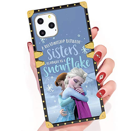 DISNEY COLLECTION iPhone 11 Pro Case Disney Sister Frozen Square Phone Case Cover Soft TPU 360 Degree Luxury Shockproof Protective Case Compatible for iPhone 11 Pro 58 Inch DISNEY COLLECTION iPhone 11 Pro Case Disney Sister Frozen Square Phone Case Cover Soft TPU 360 Degree Luxury Shockproof Protective Case Compatible for iPhone 11 Pro 58 Inch