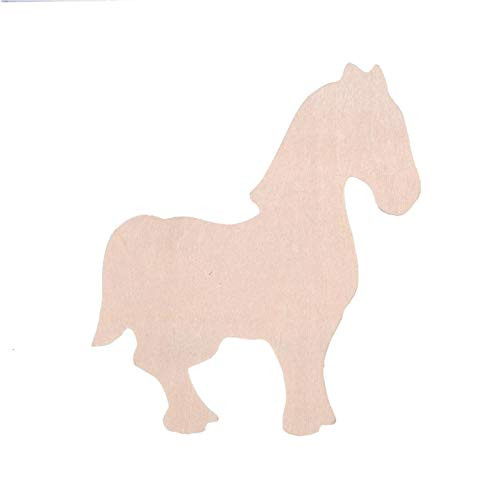 Darice Wood Cutout Horse 35 x 4 inches 36Pack 913316
