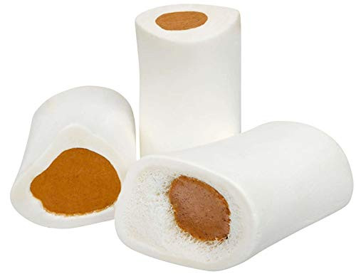 Filled Dog Bones Flavors Peanut Butter Cheese Bacon Beef etc Made in USA Stuffed Bulk 3 to 6 Femur Dog Dental Treats Chews American Made Peanut Butter Filling Small 3 10 Pack Filled Dog Bones Flavors Peanut Butter Cheese Bacon Beef etc Made in USA Stuffed Bulk 3 to 6 Femur Dog Dental Treats Chews American Made Peanut Butter Filling Small 3 10 Pack