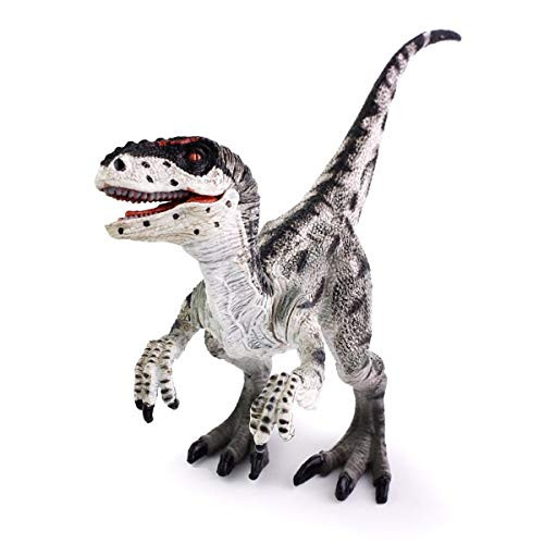 Kolobok Dinosaur Toys Park - Dino World Model - Jurassic Action Figures - Velociraptor Great Predator  Black and White