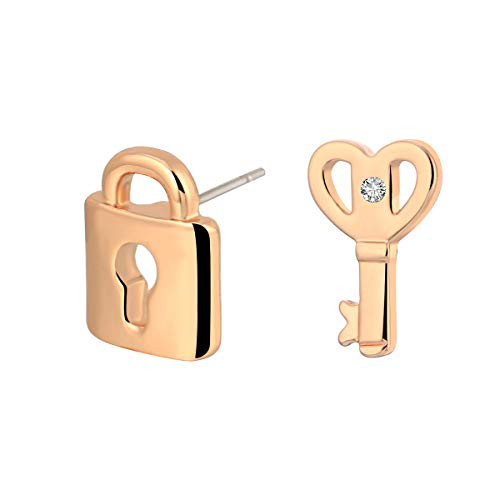 Stud Earring for WomenKeyLock Earring Stud Girl Gold Silver Dangle Earring Stainless Steel Earring Rose Gold Plated Stud Earring for WomenKeyLock Earring Stud Girl Gold Silver Dangle Earring Stainless Steel Earring Rose Gold Plated