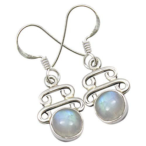 SilverStarJewel Rainbow Moonstone Earrings 13 925 Solid Silver Bijoux SilverStarJewel Rainbow Moonstone Earrings 13 925 Solid Silver Bijoux