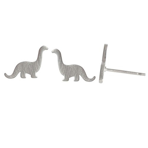 Boma Jewelry Sterling Silver Brontosaurus Dinosaur Stud Earrings