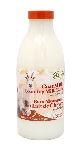 Alpen Secrets Goat Milk Foaming Milk Bath with Oatmeal 287 Fluid Ounce Pack of 2