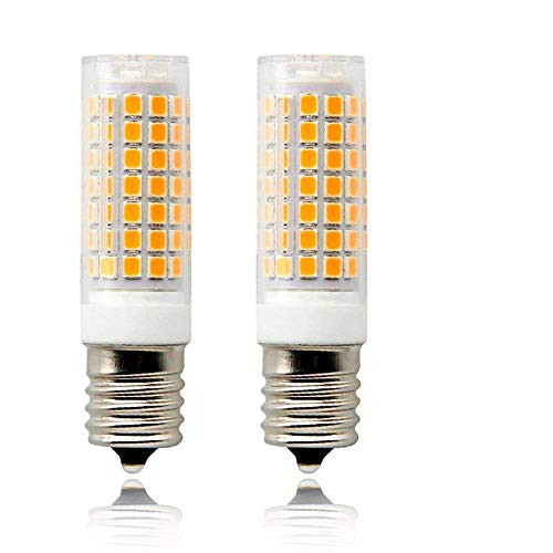 E17 LED Bulb for Microwave Oven Over Stove Appliance, 7 Watt(75W Halogen Bulbs Equivalent), 110-130V, Intermediate Base, Dimmable, 2-Pack (Warm) E17 LED Bulb for Microwave Oven Over Stove Appliance, 7 Watt(75W Halogen Bulbs Equivalent), 110-130V, Intermediate Base, Dimmable, 2-Pack (Warm)