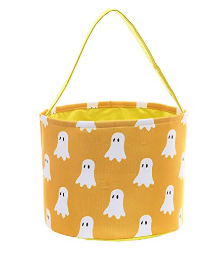 EFirstFeeling Halloween Candy Bags Trick or Treat Bags Halloween Basket Goody Gift Bucket Halloween Ghost