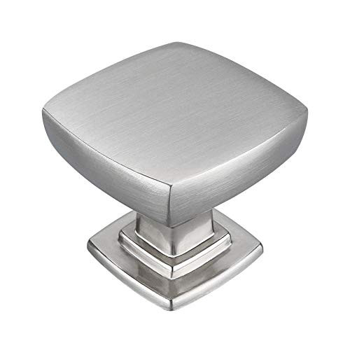 homdiy Cabinet Knobs Solid Drawer Knobs 10 Pack Kitchen Knobs  HD9016SNB Brushed Nickel Cabinet Hardware Knobs for Kitchen Cabinets