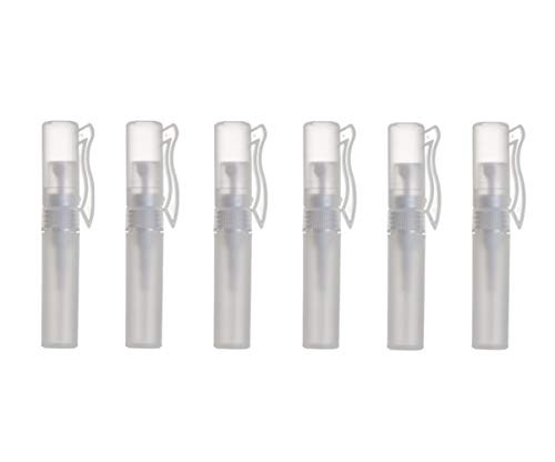 erioctry 6pcs 5ml Transparent Spray Bottles Mini Portable Perfume Pen Empty Fragrances Containers Refillable Fine Mist Atomizer