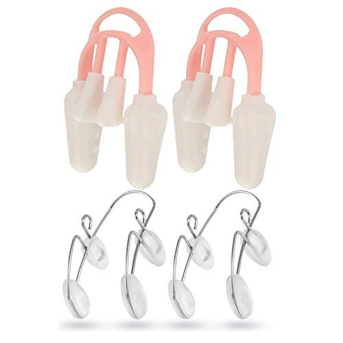 4 Pieces Nose Shaping Clip for Nose Lifter and Shaper Nose Shapers Nose Job Enhancer Nose Corrector Smaller Nose Clips Nose Slimmer Straightener Nose Bridge for Nose Lifting and Shaping
