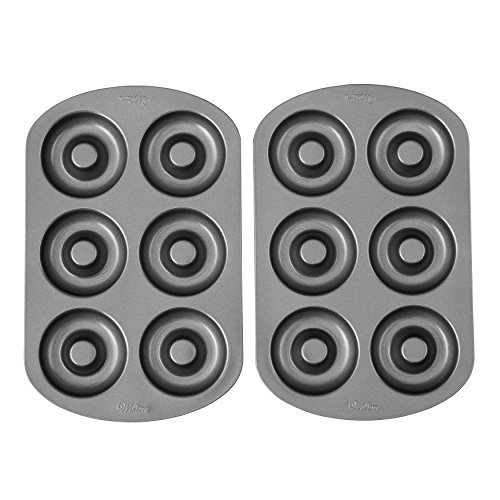 Wilton Non-stick 6-Cavity Donut Baking Pans, Multipack of 2 Wilton Non-stick 6-Cavity Donut Baking Pans, Multipack of 2
